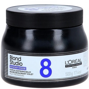 Loreal Blond Studio 8 Purple Lightening Balm Bonder Inside 500 .